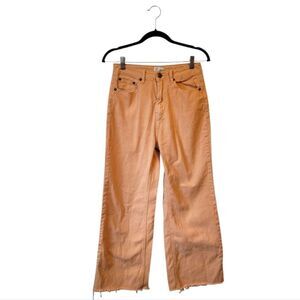 Amuse Society Women's Orange Raw Hem Pants Size 27/4